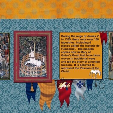 2014, the Unicorn Tapestries at Stirling Castle