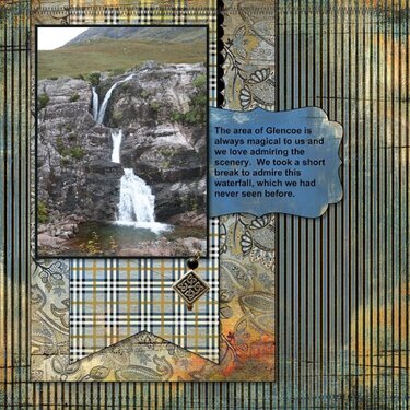 2014, Scotland, waterfalls at Glencoe