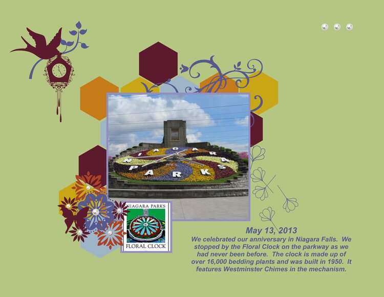 2013 Trip to Canada - Niagara Falls - Floral Clock