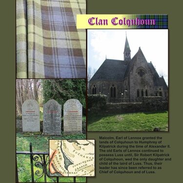 2014 Scotland - Clan Colquhoun - May Page Maps sketch 2
