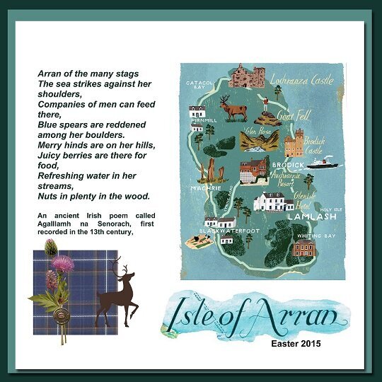 2015, Title Page for Isle of Arran Trip