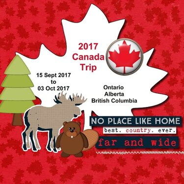 2017 - Title Pgae for Trip to Canada next month!