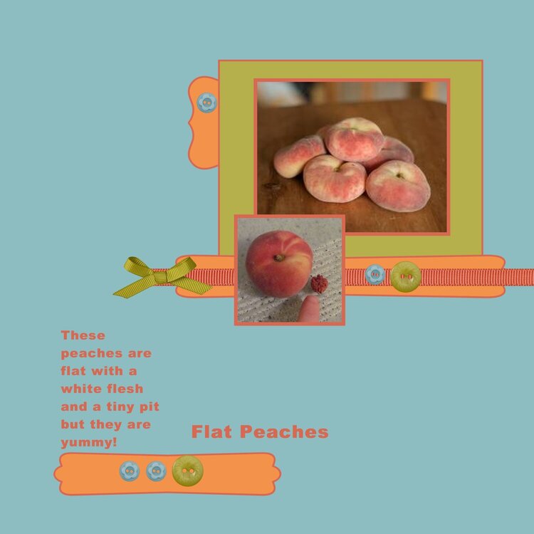 2012, Flat Peaches - Sept Monthly Sketch 13