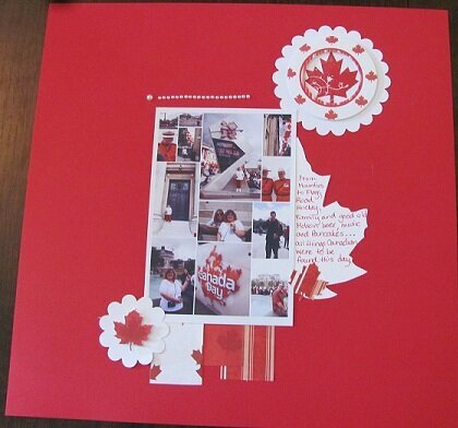 Canada Day 2012 - Right Side - July Page Maps Sketch 5