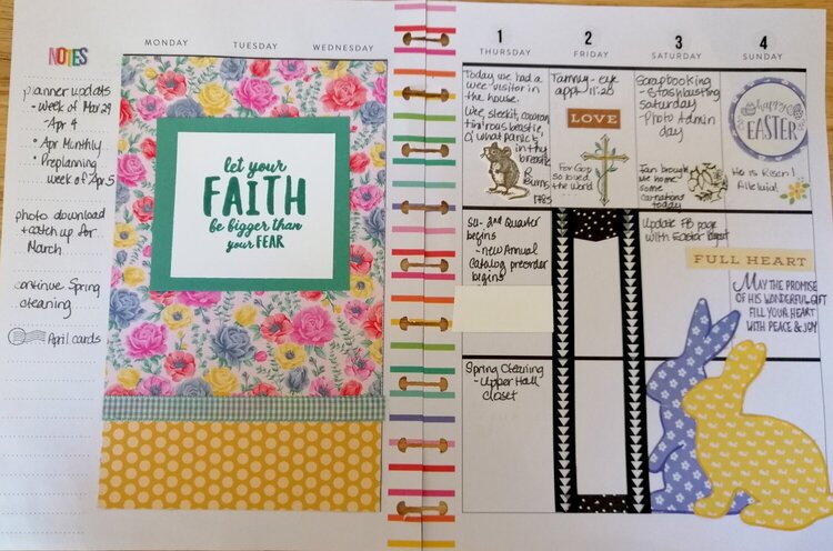 2021 - April Planner Page - Easter