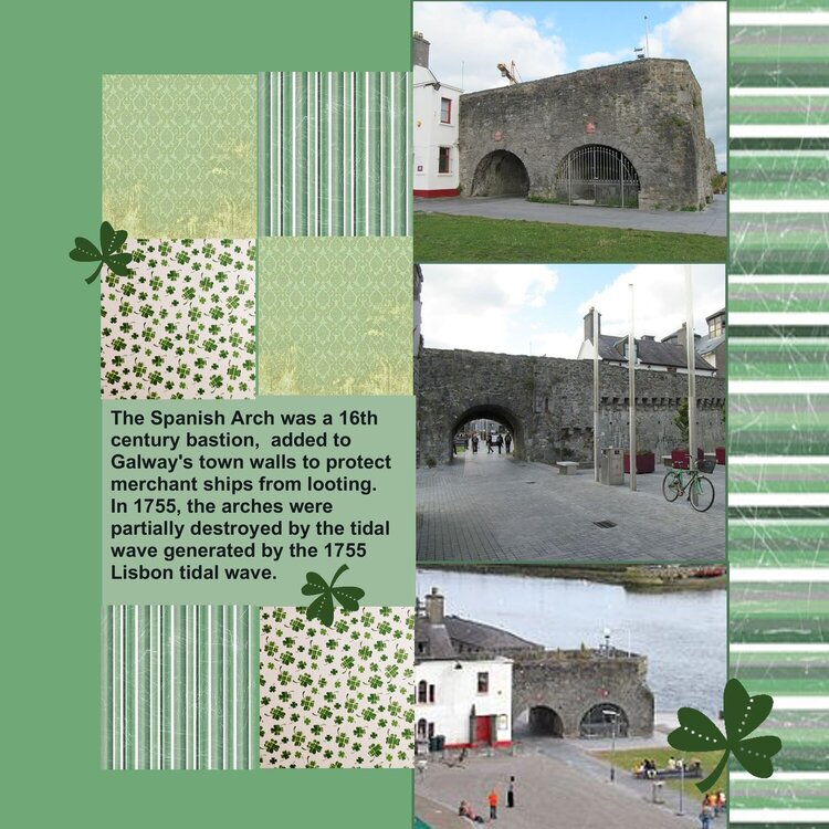 2013 August Page Maps Sketch 3 - Spanish Arch, Galway Ireland