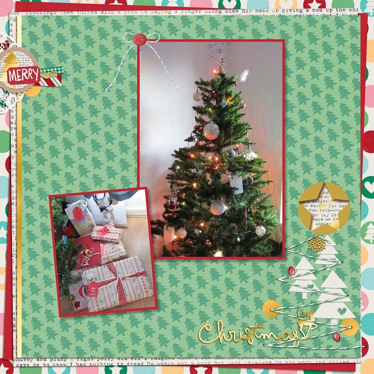 2014, Christmas Tree and wrapped gifts