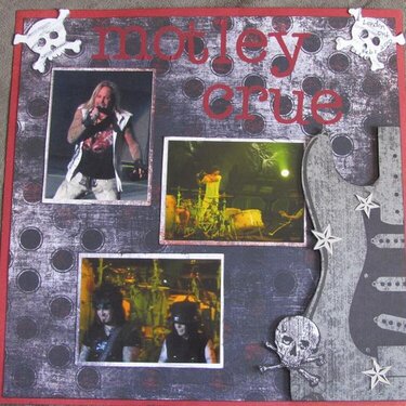 Motley Crue Concert page for my son