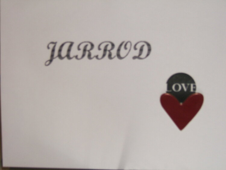 Valentine Card envelope