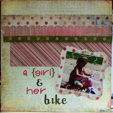 a girl and her bike