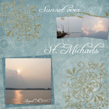 Sunset Over St Michaels
