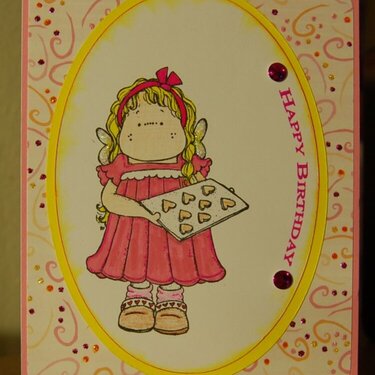 Heart cookies Birthday card