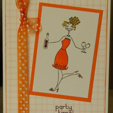 Winobella  Party Time Birthday card