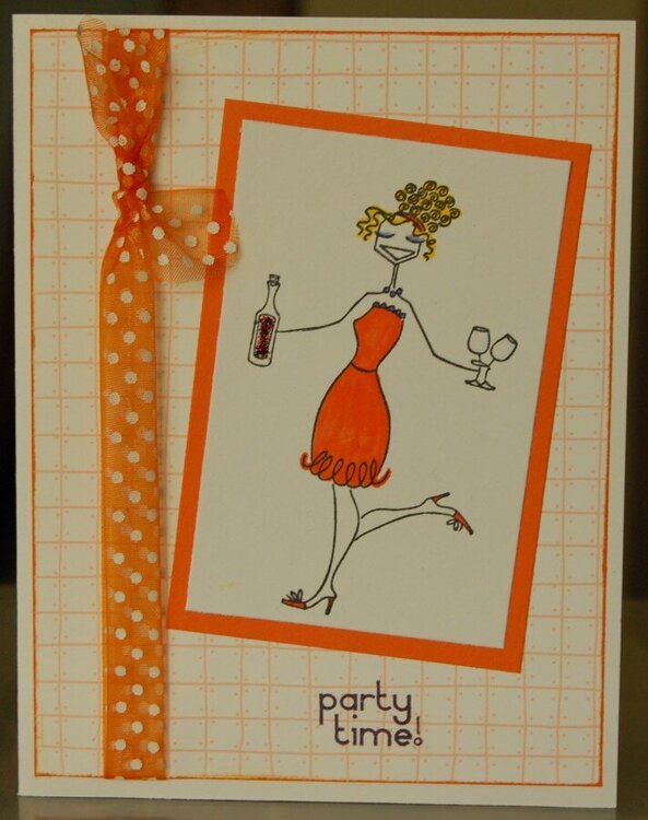 Winobella  Party Time Birthday card