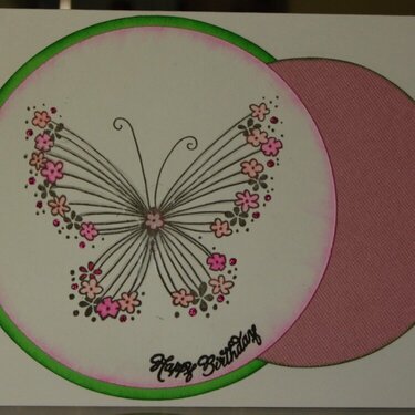 Flowerfly Birthday card