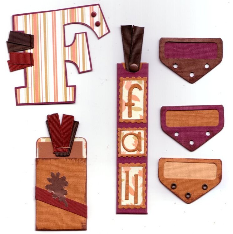 Fall Page Kit Items - handmade items