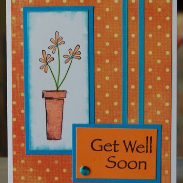 Get Well - Clay Pot