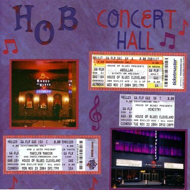 House of Blues Concert Hall- Cleveland page 1