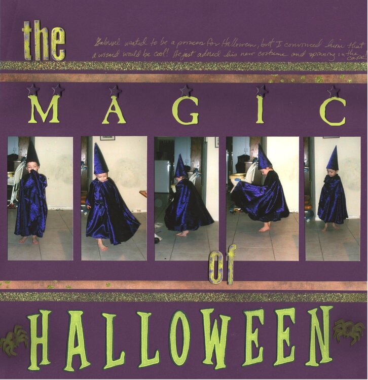 Wizard Gabryel &amp; The MAGIC of Halloween - (right page)