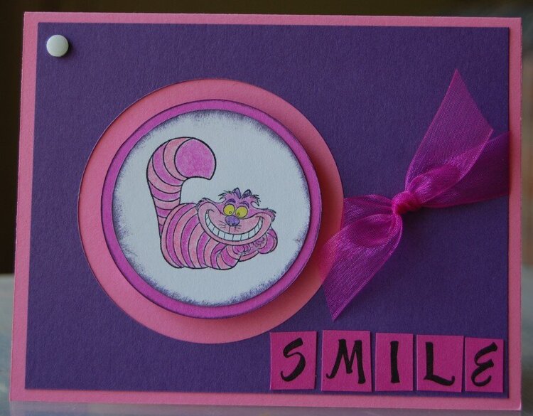 Cheshire Cat - smile card