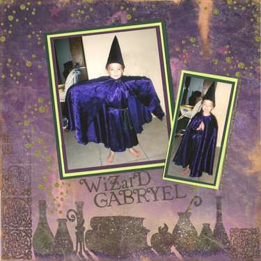 Wizard Gabryel &amp; The MAGIC of Halloween - (left page)