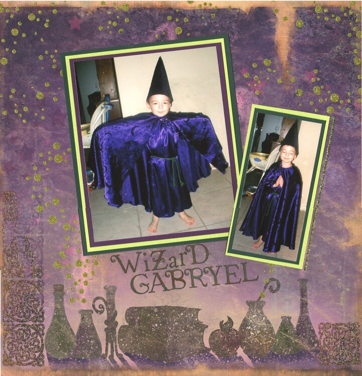 Wizard Gabryel &amp; The MAGIC of Halloween - (left page)