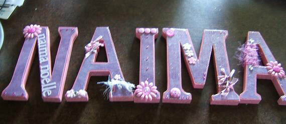 altered letters- NAIMA