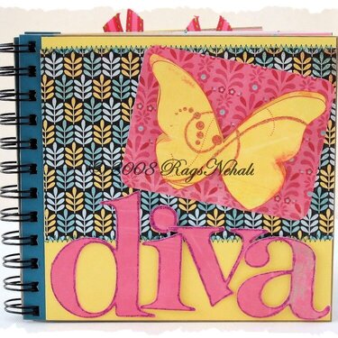 Diva 6 x 6 Chipboard Mini Album
