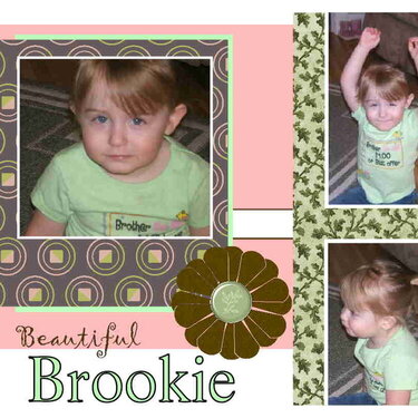 Beautiful Brookie (Pink, Green, Brown)