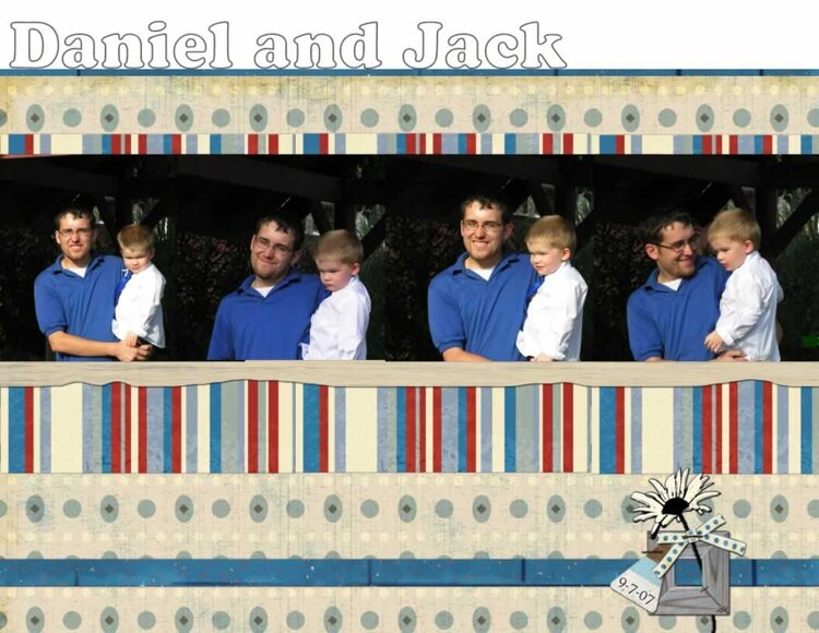 Daniel and Jack Outside at the Wedding