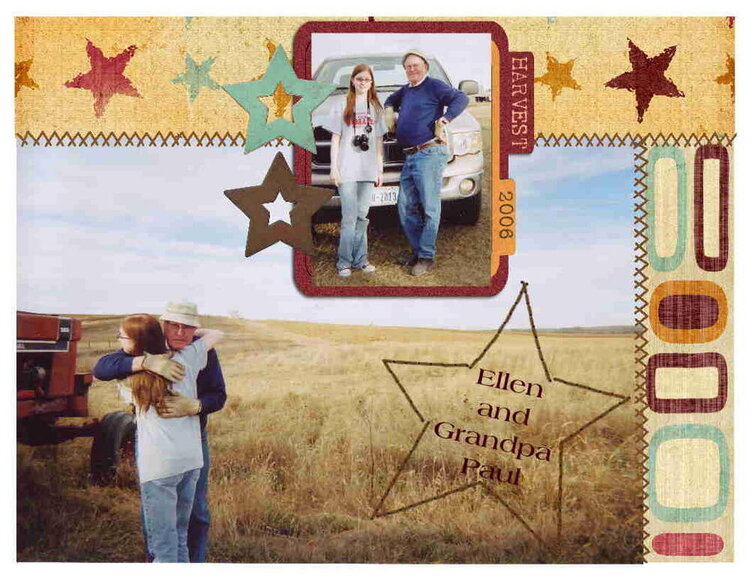 Ellen and Grandpa - Harvest 2006