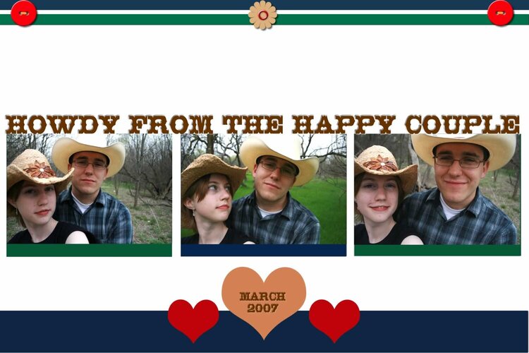 Howdy from the Happy Couple
