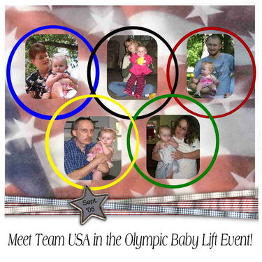 Olympic Rings Baby Lift Event
