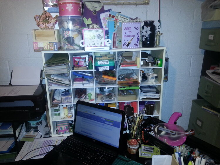 Top part of new desk-Current area as of 8/2013