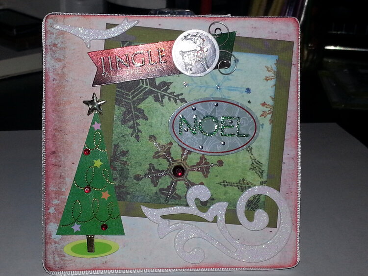 4x4 Christmas Altered Canvas