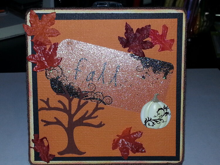 Fall 4x4 Altered Canvas