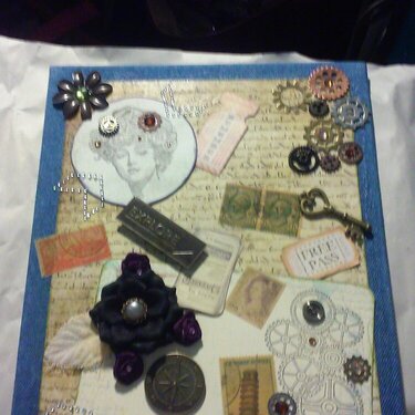Altered Canvas sent to Flaker Getting Crafty