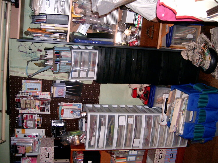 Storage of embellishments, and paper and stickers