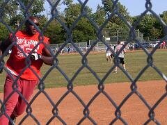 DH playing softball