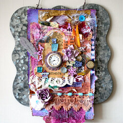 Mixed Media Wall Hanging "Scraps of Darkness"