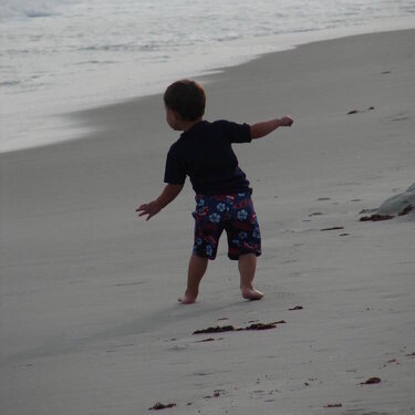 Dancing on the beach