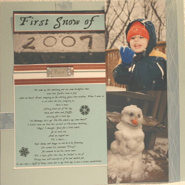 First Snow of 2007 Page 1