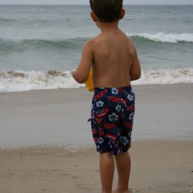 Little Man on the Beach