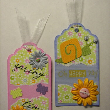 Spring Themed Tags