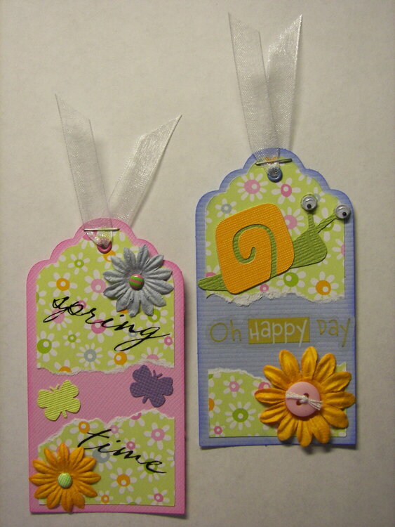 Spring Themed Tags