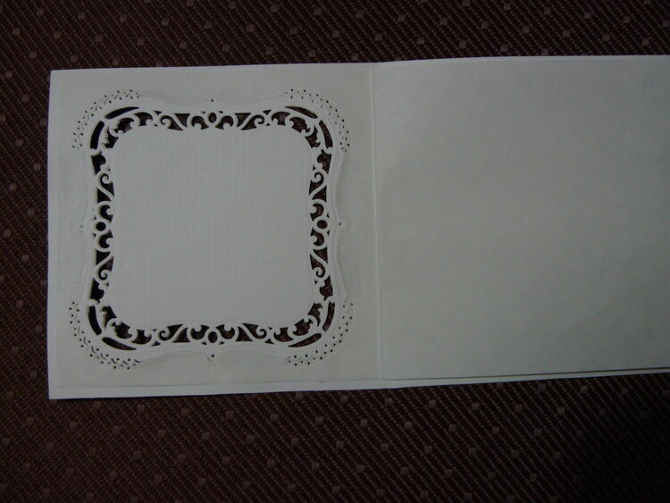 Inset Die Cut Image to Card