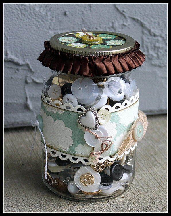 Altered Button Jar