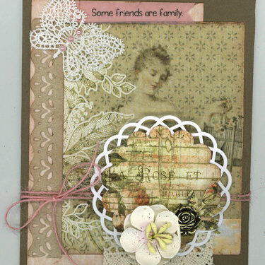 Some friends are family card