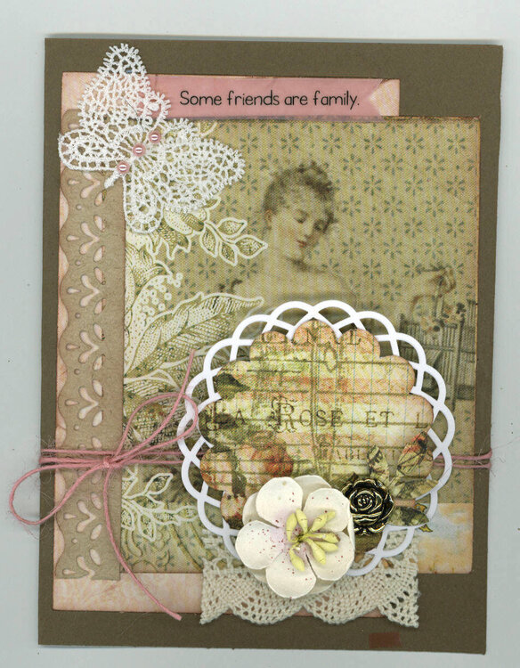 Some friends are family card