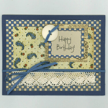 blue birthday card